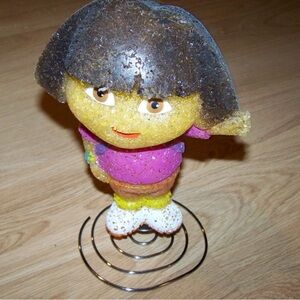 Dora the Explorer Night Light Fixture Doll Shape Base Stand Lamp No Cord / Bulb